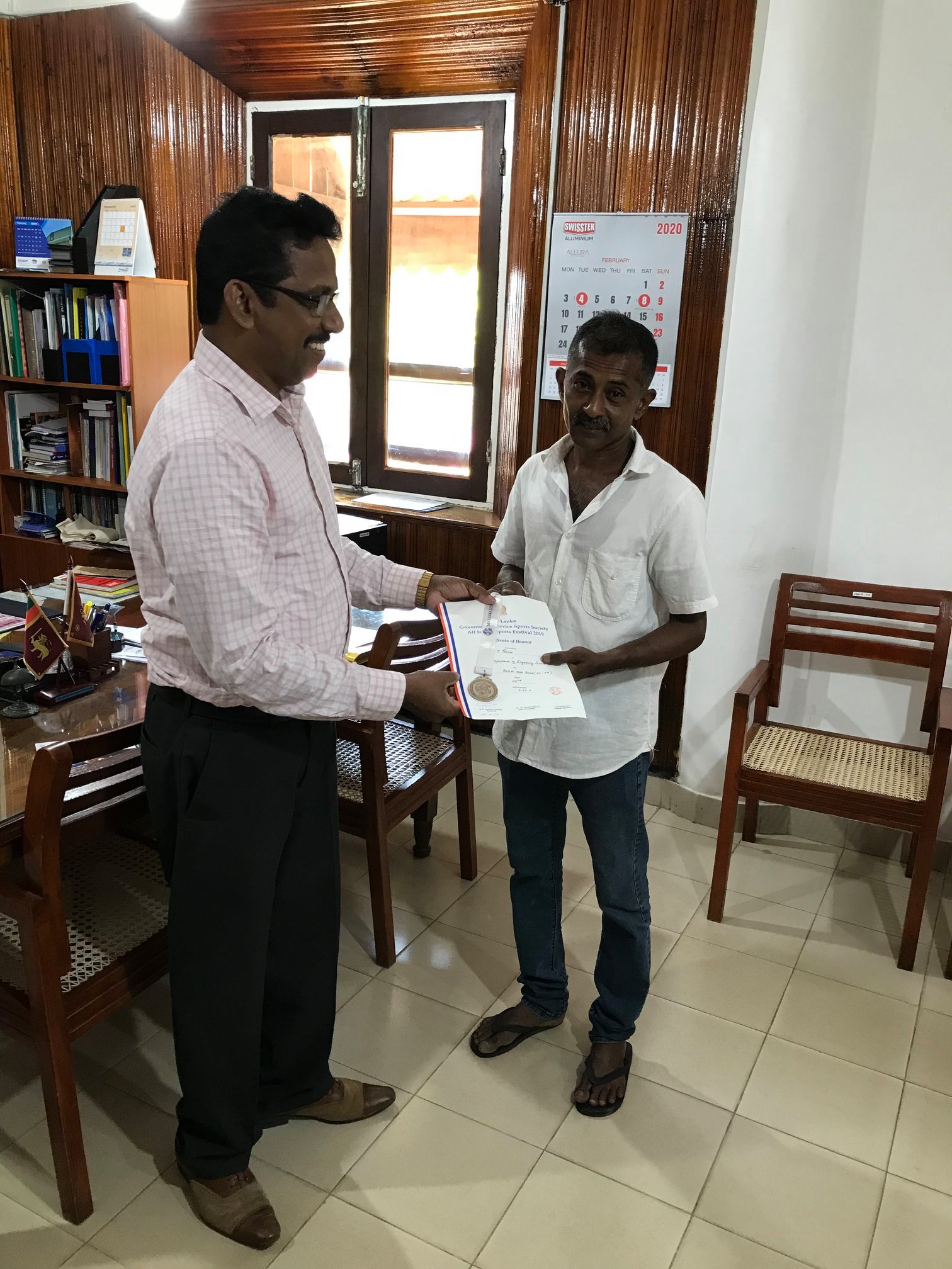 දකුණු පළාත් ක්‍රීඩා උළෙලේ මීටර් 800 හා මීටර් 400 තරඟාවලියේ ප්‍රථම ස්ථානය 