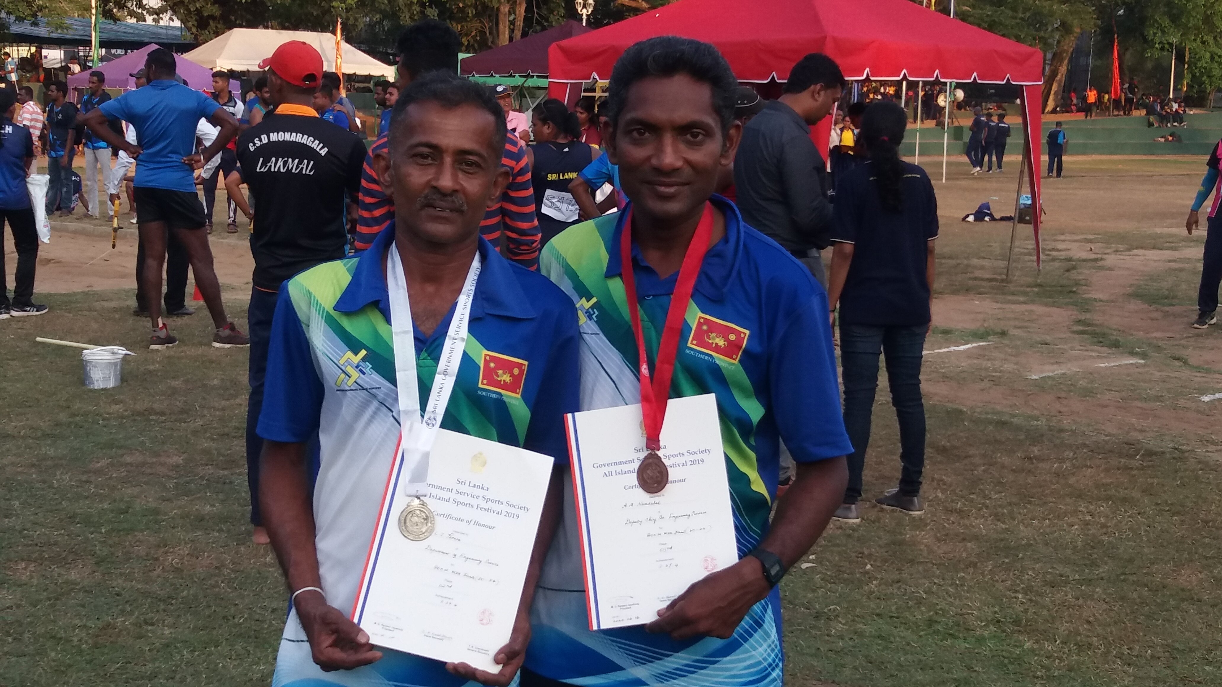  දකුණු පළාත් ක්‍රීඩා උළෙලේ දිවීමේ තරඟාවලියේ ප්‍රථම ස්ථානය 